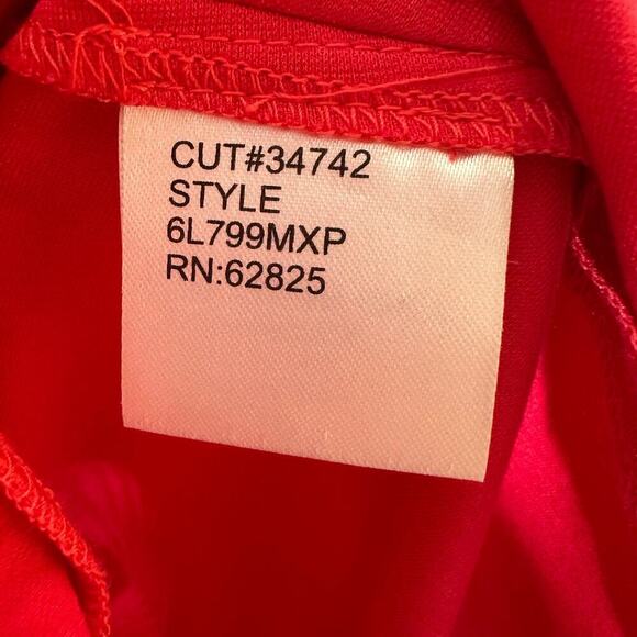 Tadashi Shoji Pin Tuck Jersey Dress Women's Size PM Petite Medium - Picture 5 of 6